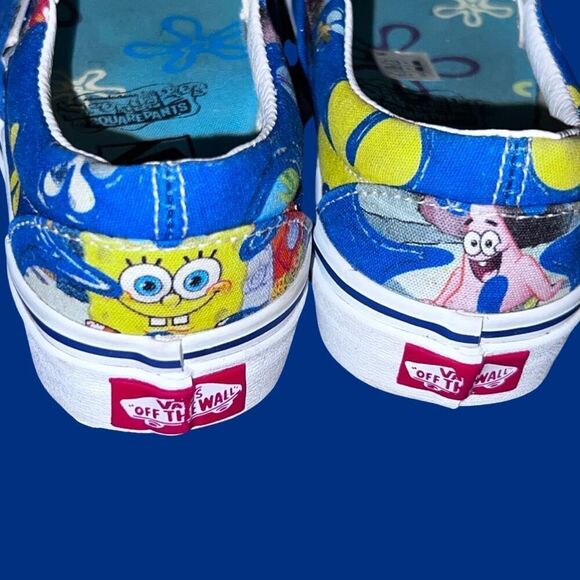 Vans Unisex Vans Classic Slip on Sponge Bob Square Pants Sneakers Size 6.5 - Picture 3 of 11